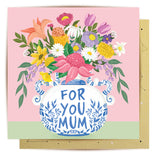 Greeting Card Flowers For You Mum