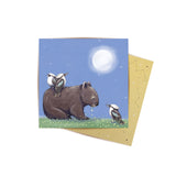 Mini Card Nighttime Wombat