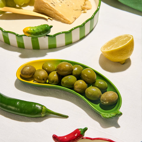 Hand-Painted Stoneware