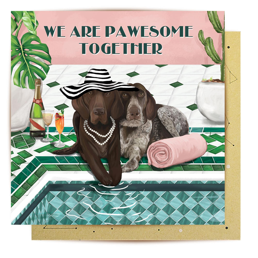 
                      
                        Greeting Card Pawesome Together
                      
                    