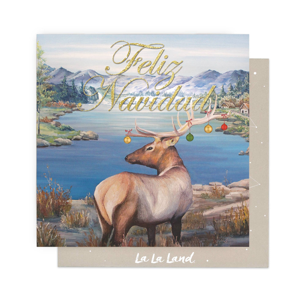 Greeting Card Feliz Navidad Stag