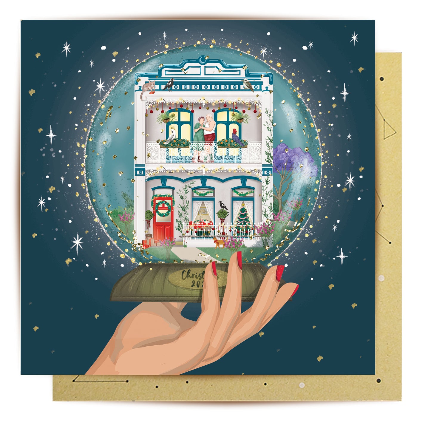 Greeting Card In love On Christmas