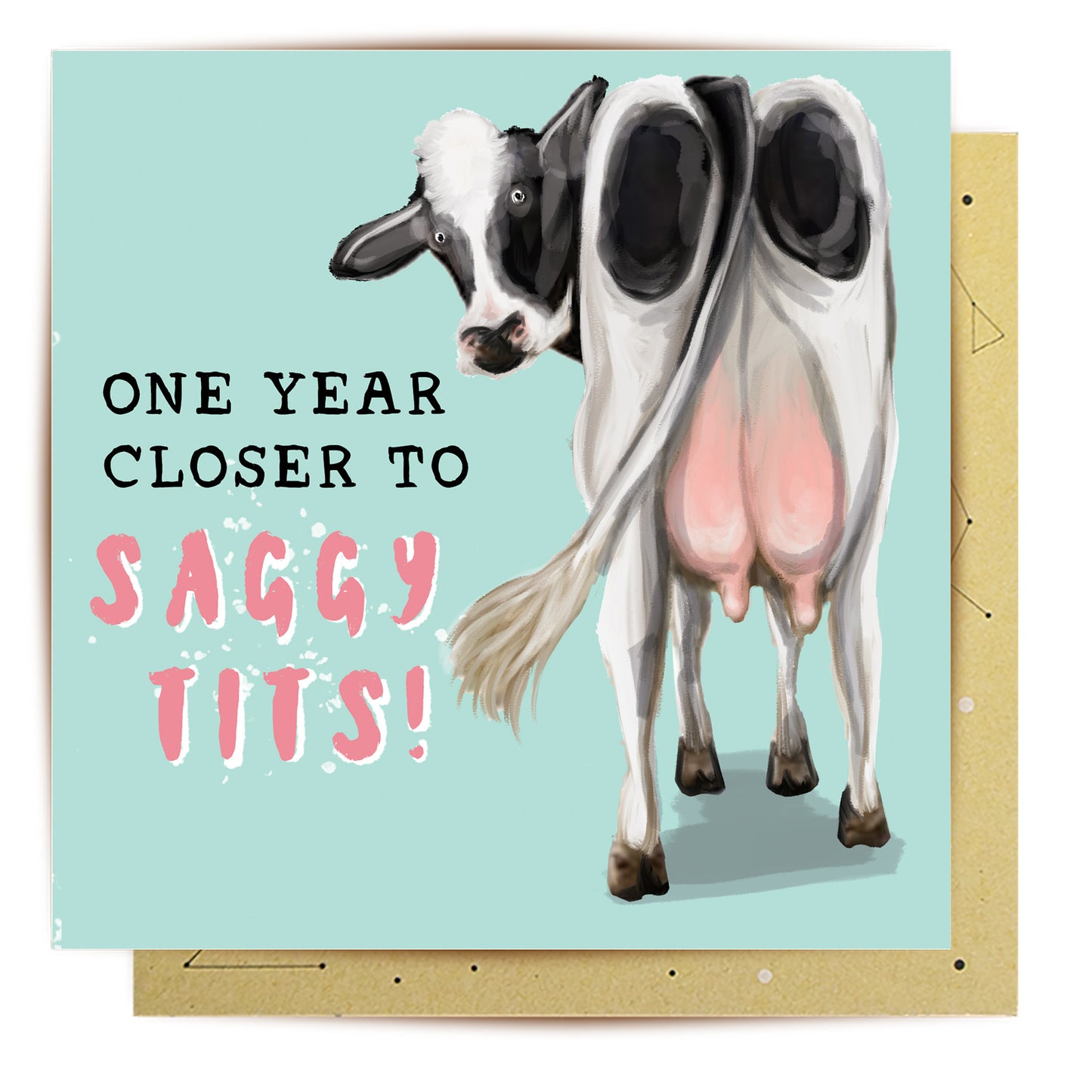 Greeting Card Saggy Tits