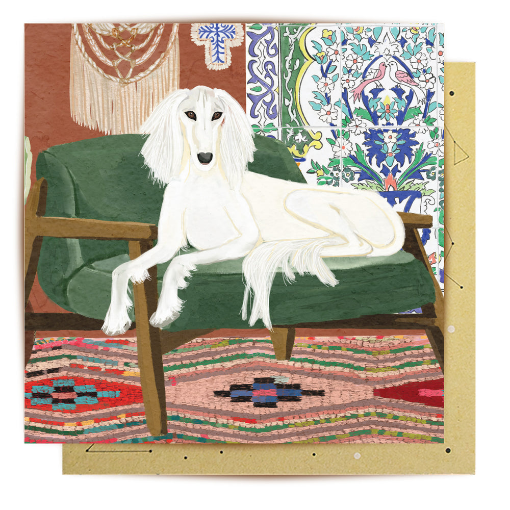 
                      
                        Greeting Card Mexicana Saluki
                      
                    