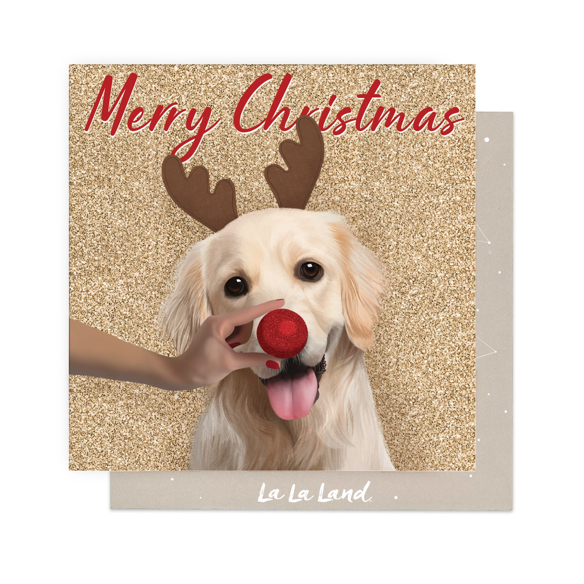 Greeting Card Golden Christmas