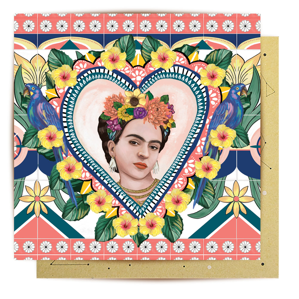 
                      
                        Greeting Card Mexican Folklore Heart
                      
                    