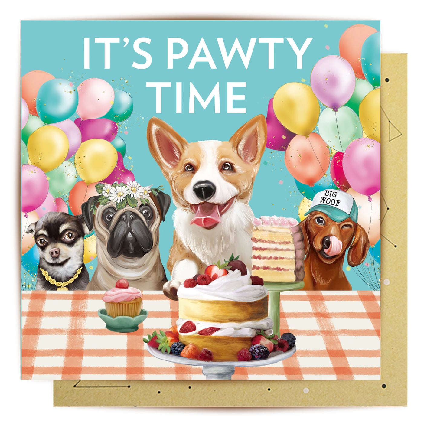 Greeting Card Pawty Time