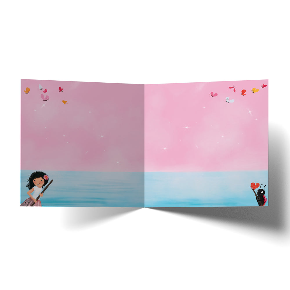 
                      
                        Greeting Card Paper Boat With Butterflies
                      
                    