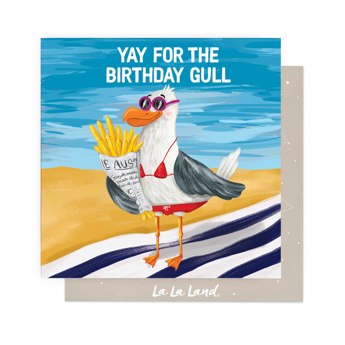 Greeting Card Yay For The Birthday Gull