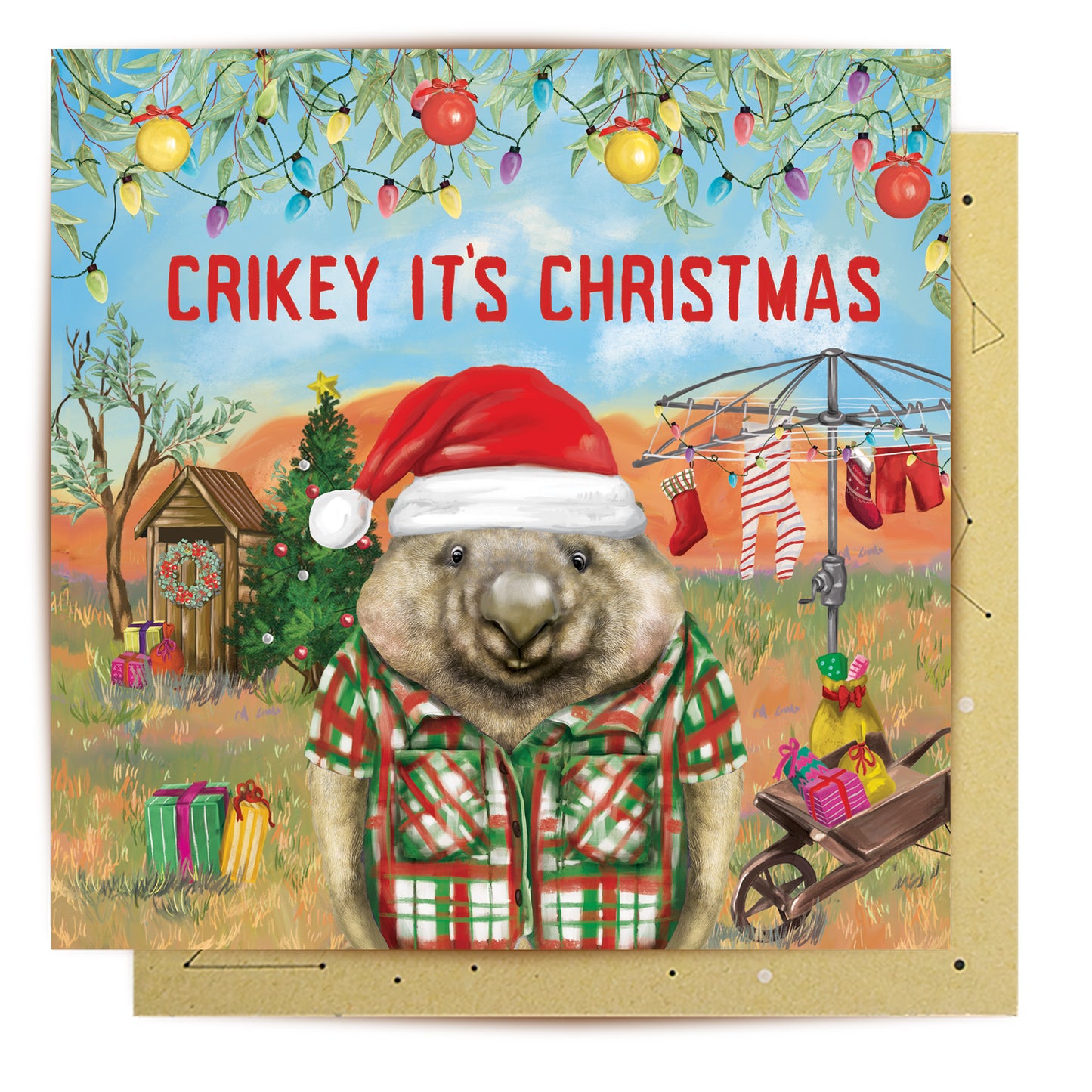 Greeting Card Crikey It's Christmas