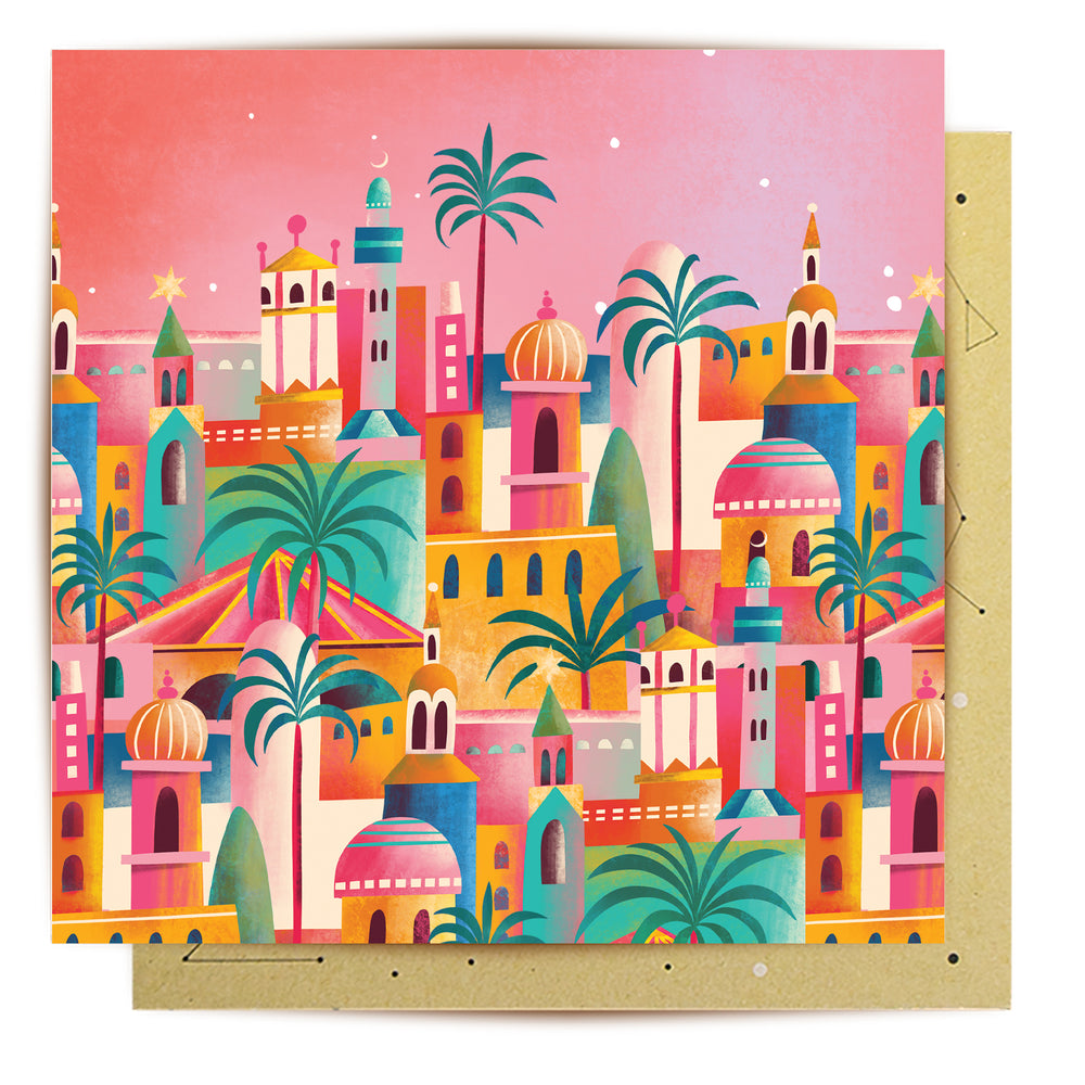 
                      
                        Greeting Card Marrakesh Colorful View
                      
                    