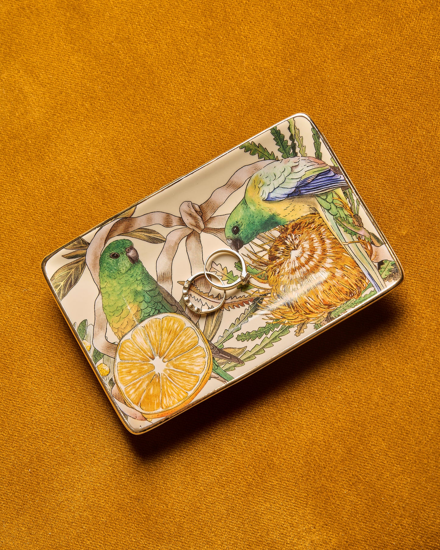 Rectangle Trinket Tray Golden Hour