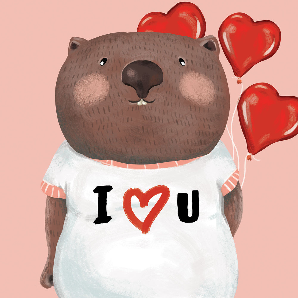 
                      
                        Greeting Card Wombat Love
                      
                    