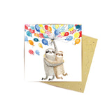Mini Card Sloth Balloons