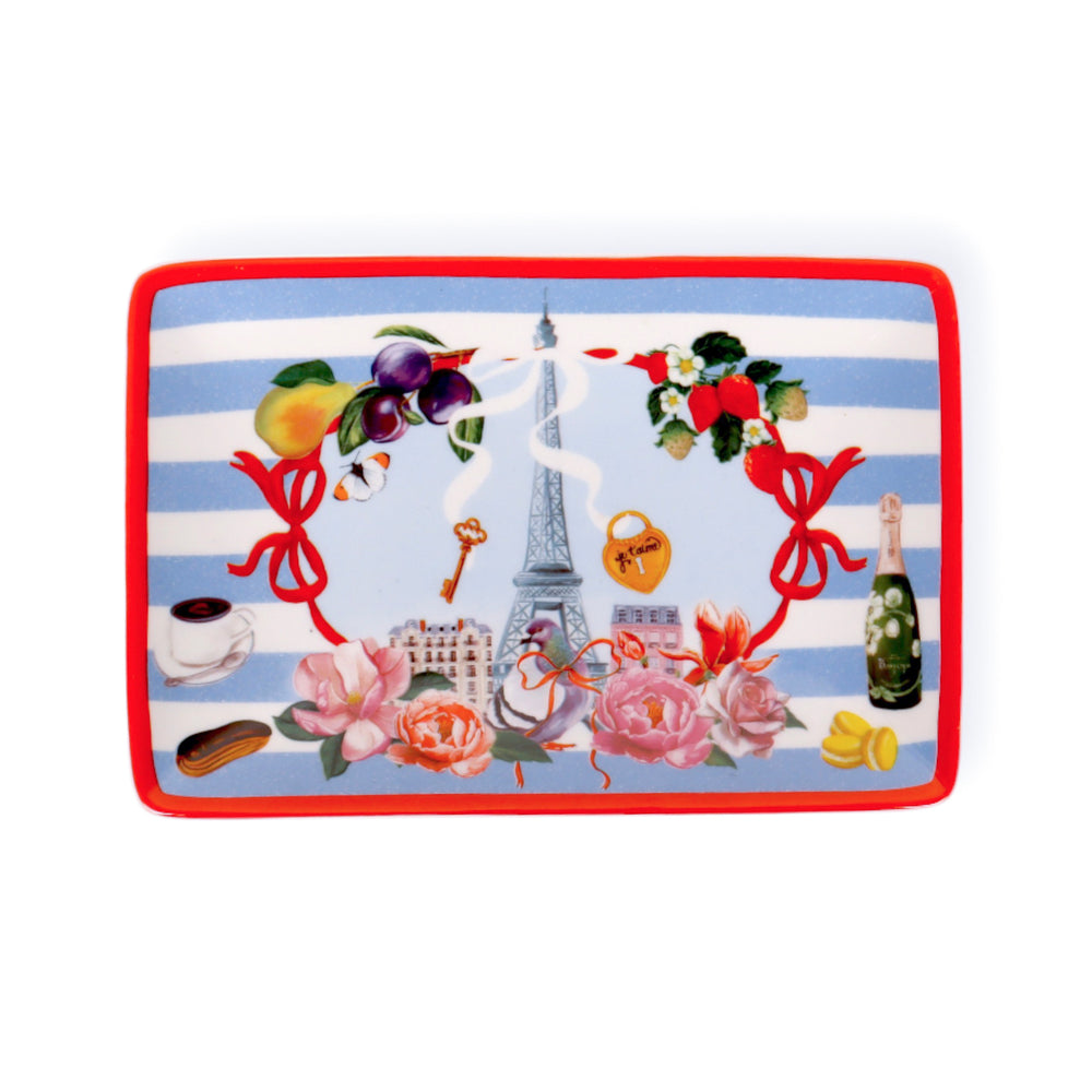 Rectangle Trinket Tray Je t'aime Paris