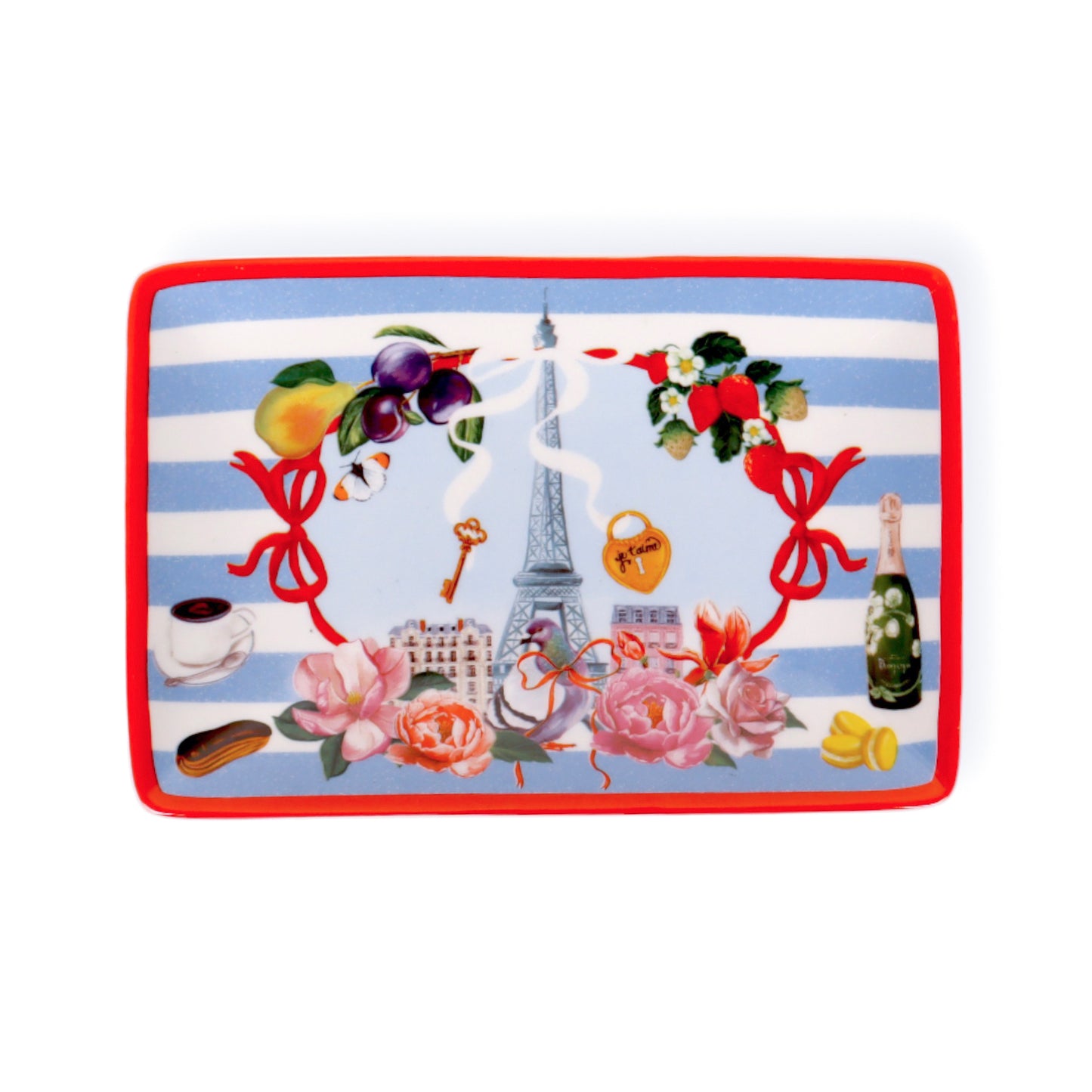 Rectangle Trinket Tray Je t'aime Paris