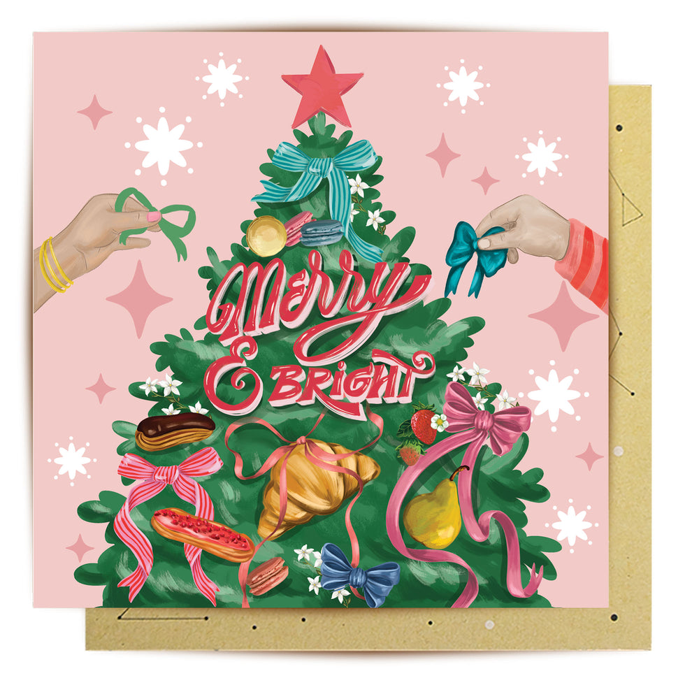 Greeting Card French Christmas Tree