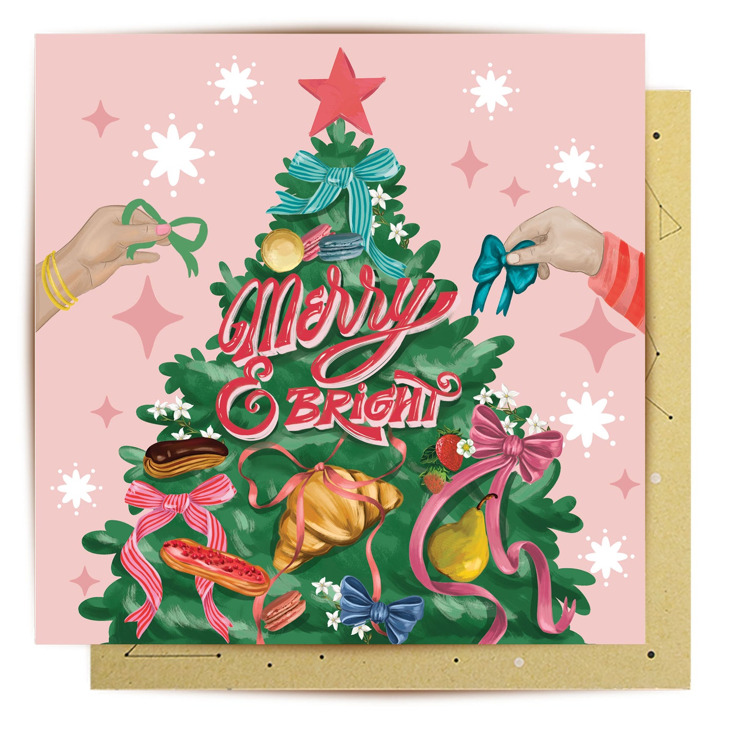 Greeting Card French Christmas Tree