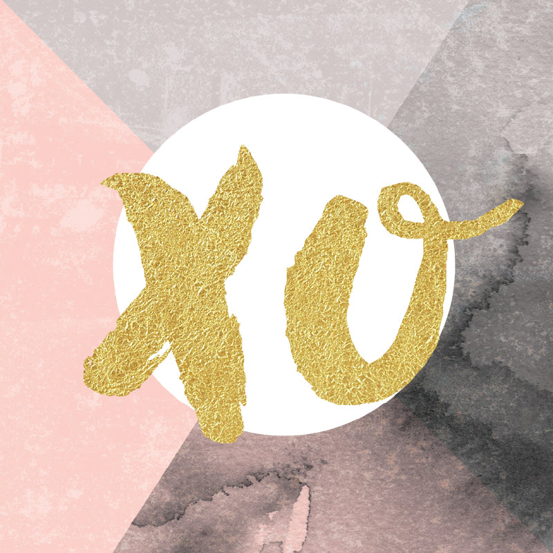Mini Card Gold XO