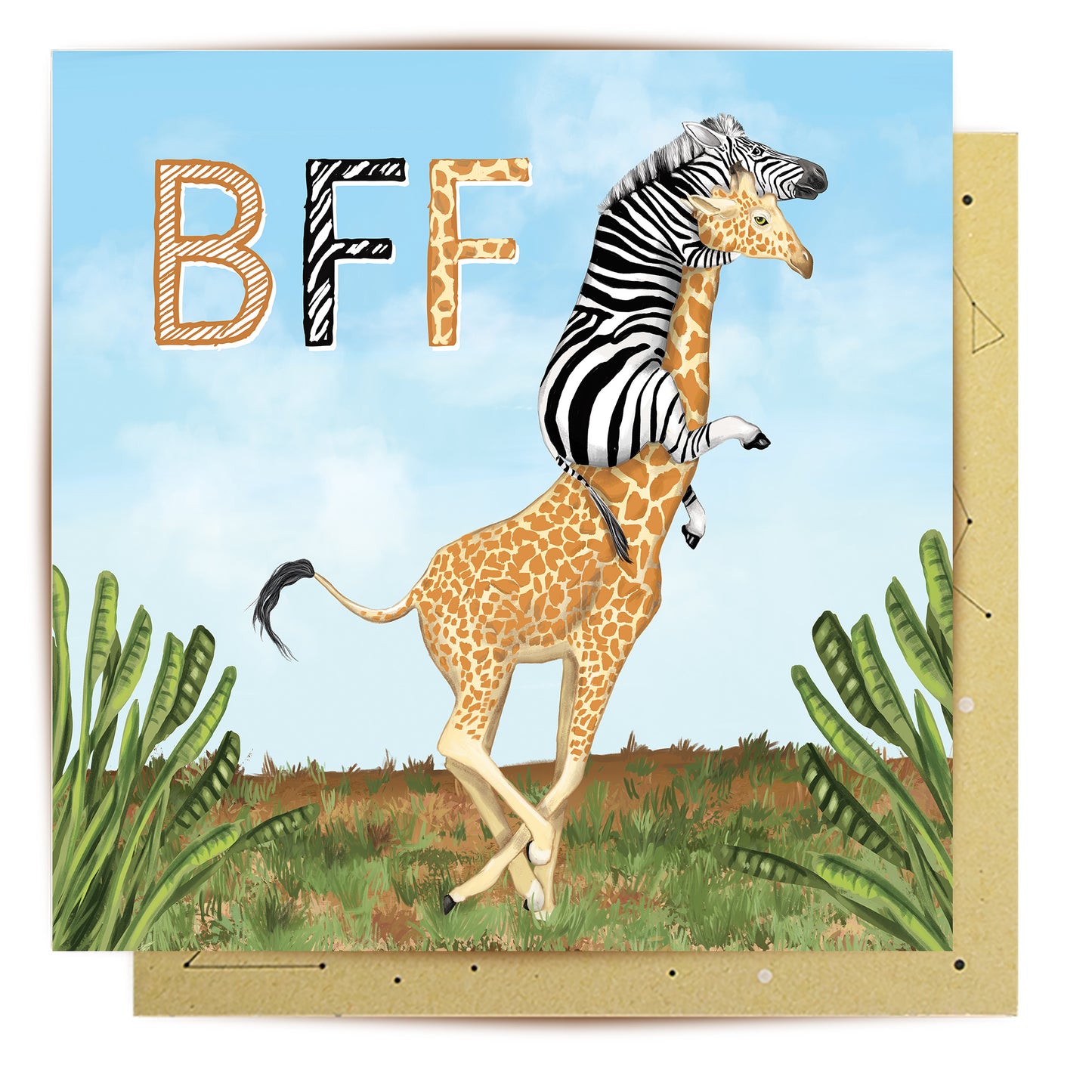 Greeting Card BFF Animals