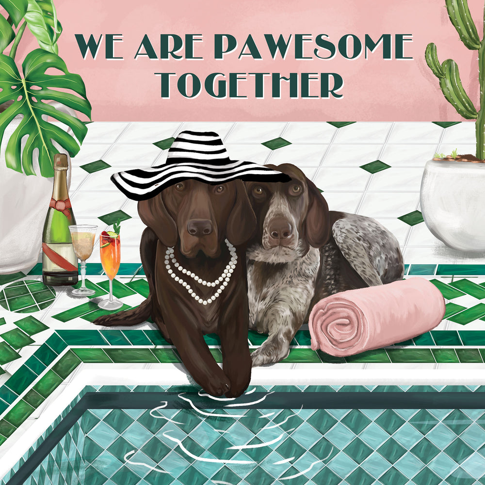 
                      
                        Greeting Card Pawesome Together
                      
                    