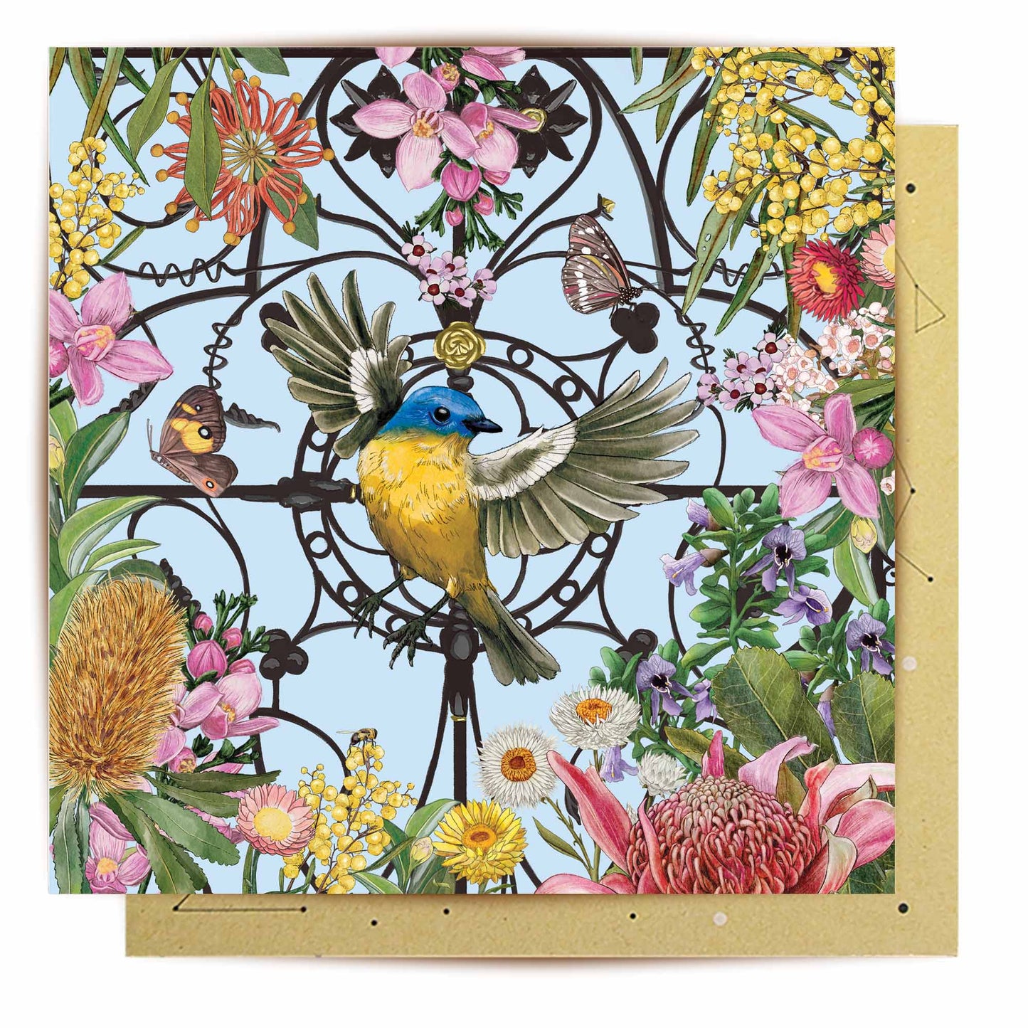 Greeting Card Royal Botanic Gardens Victoria Bird