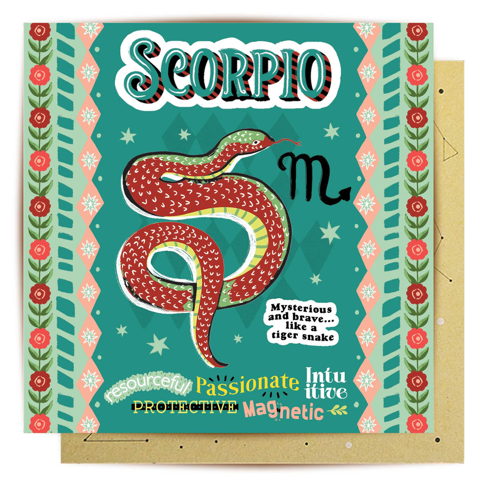 
                      
                        Greeting Card Aussie Astrology Scorpio 23rd Oct - 21st Nov
                      
                    