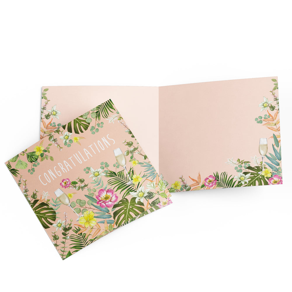 Greeting Card Floral Congratulations