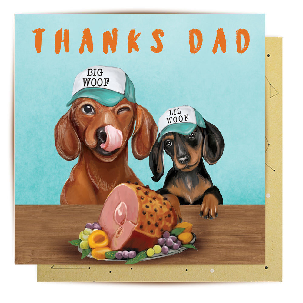 
                      
                        Greeting Card Thanks Dad Daschunds
                      
                    