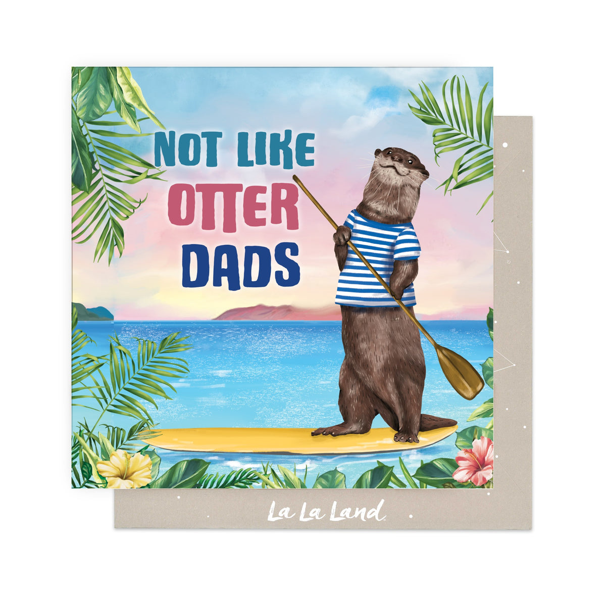 Greeting Card Otter SUP