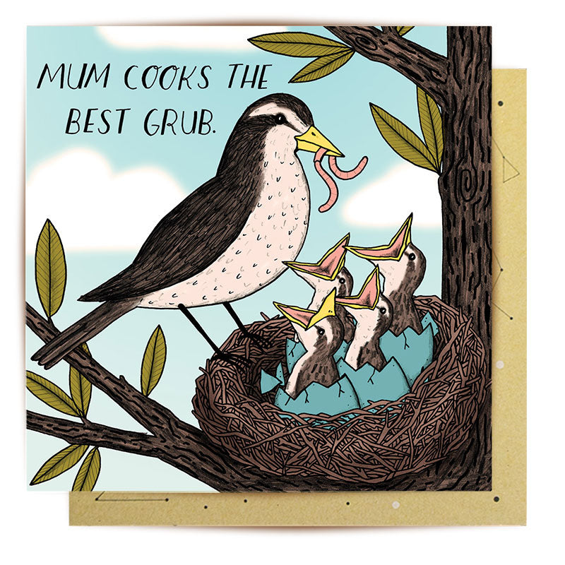 Greeting Card Mum's Grub