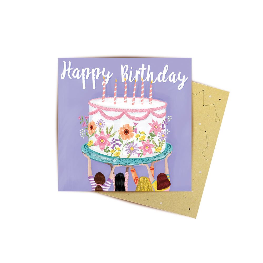 Mini Card Friends And Cake