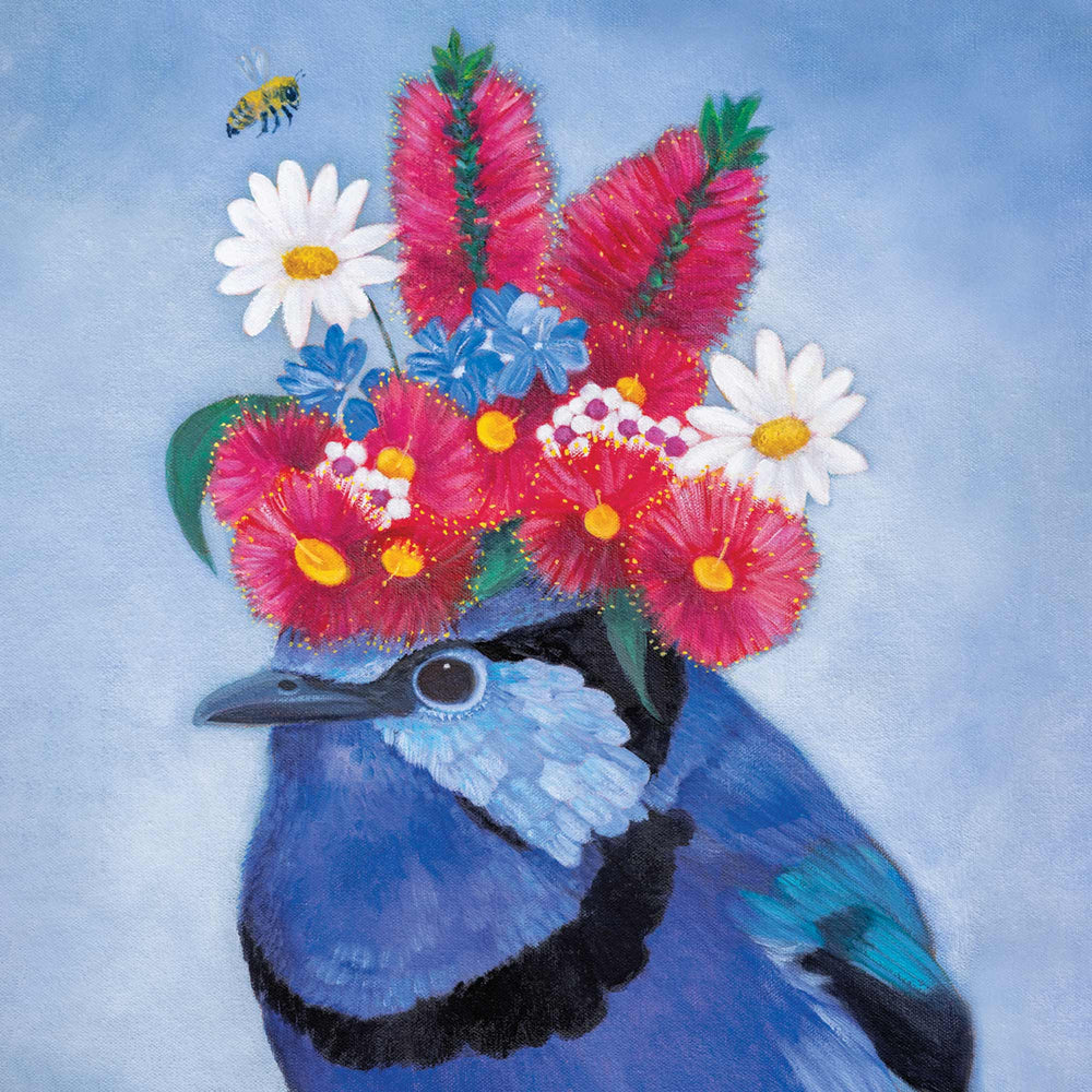 
                      
                        Greeting Card Floral Fairy Wren
                      
                    