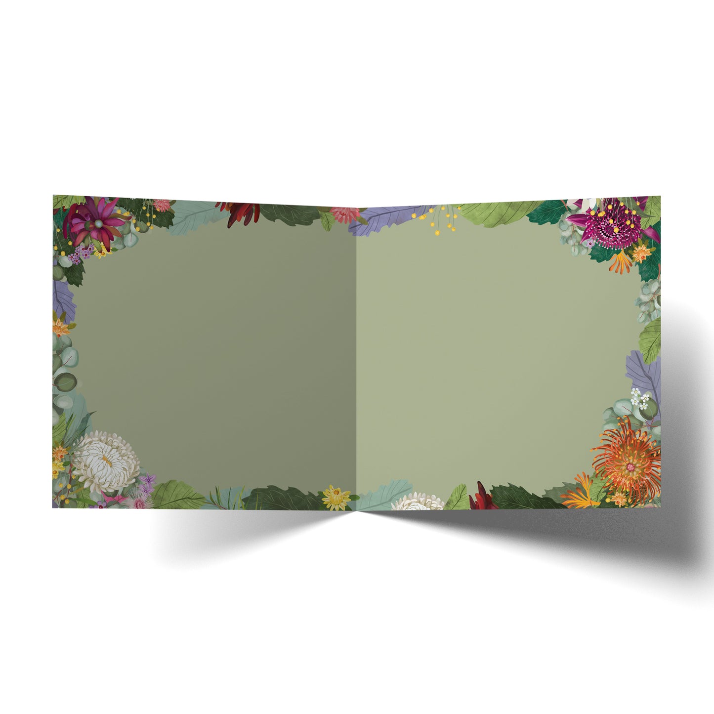 Greeting Card Bush Blooms