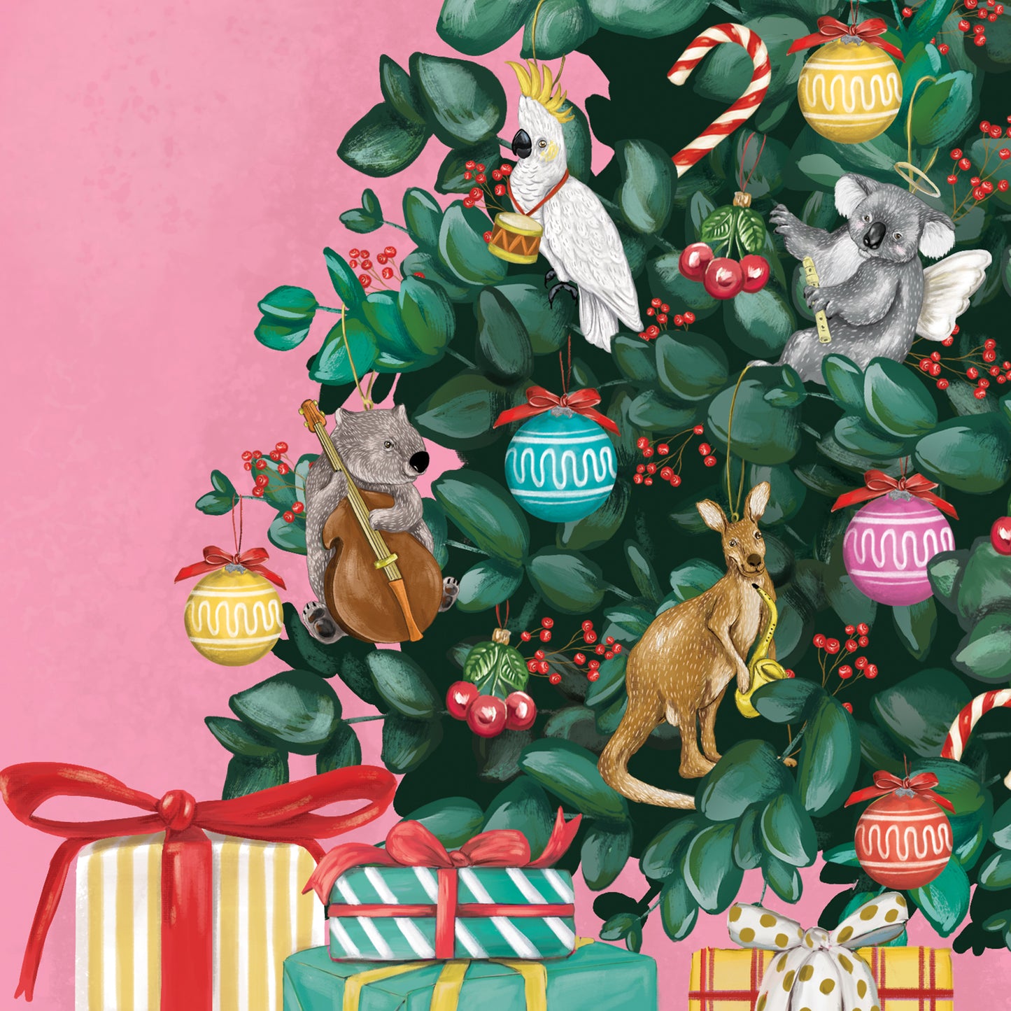 Greeting Card Musical Critters Joy