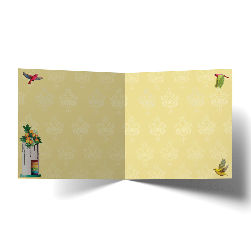 Greeting Card Rainbow Elephant