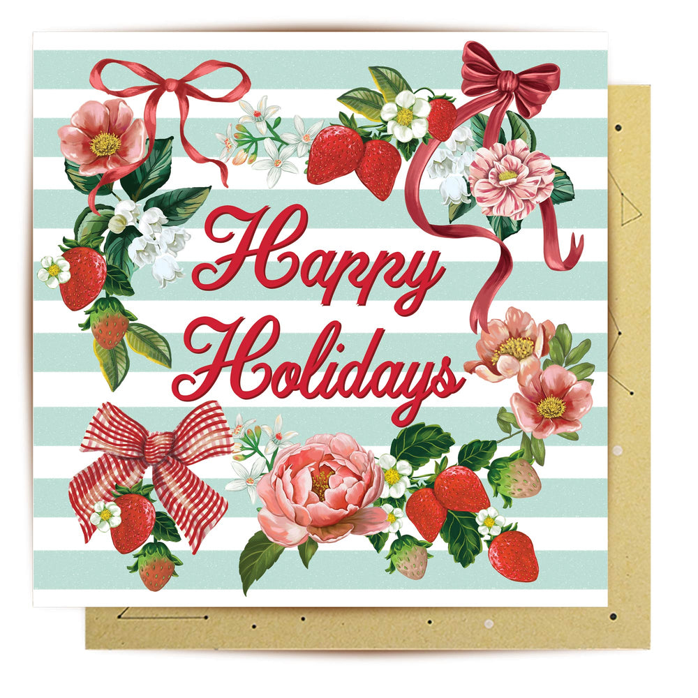 Greeting Card Happy Holidays In Paris