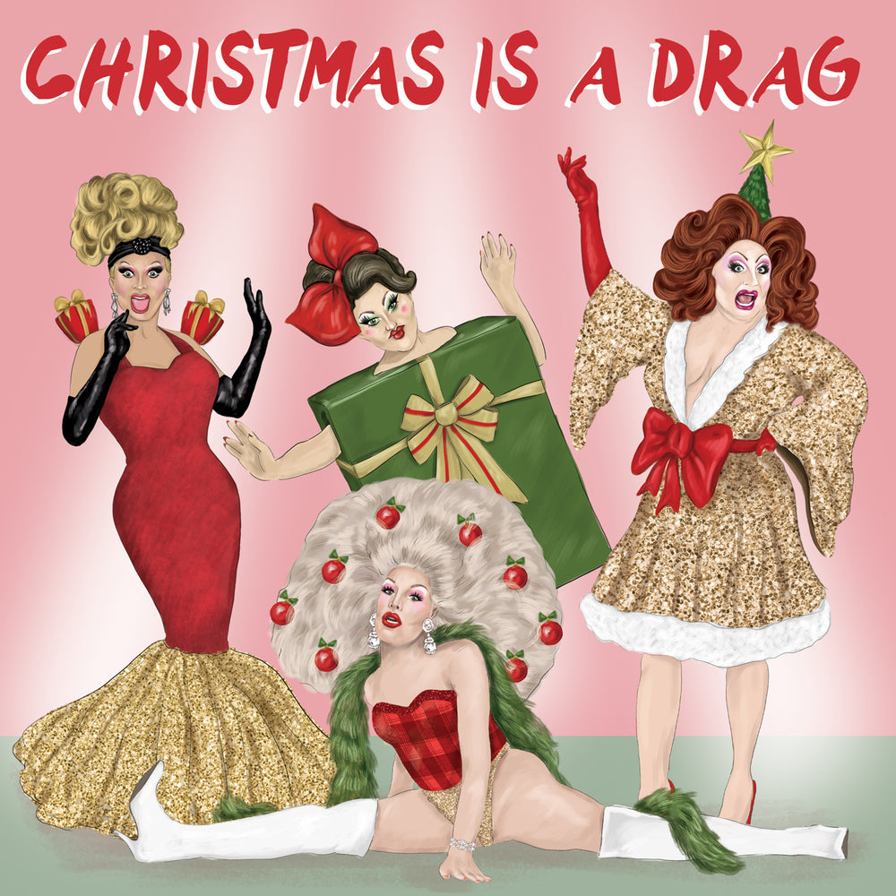 Greeting Card Christmas Drag