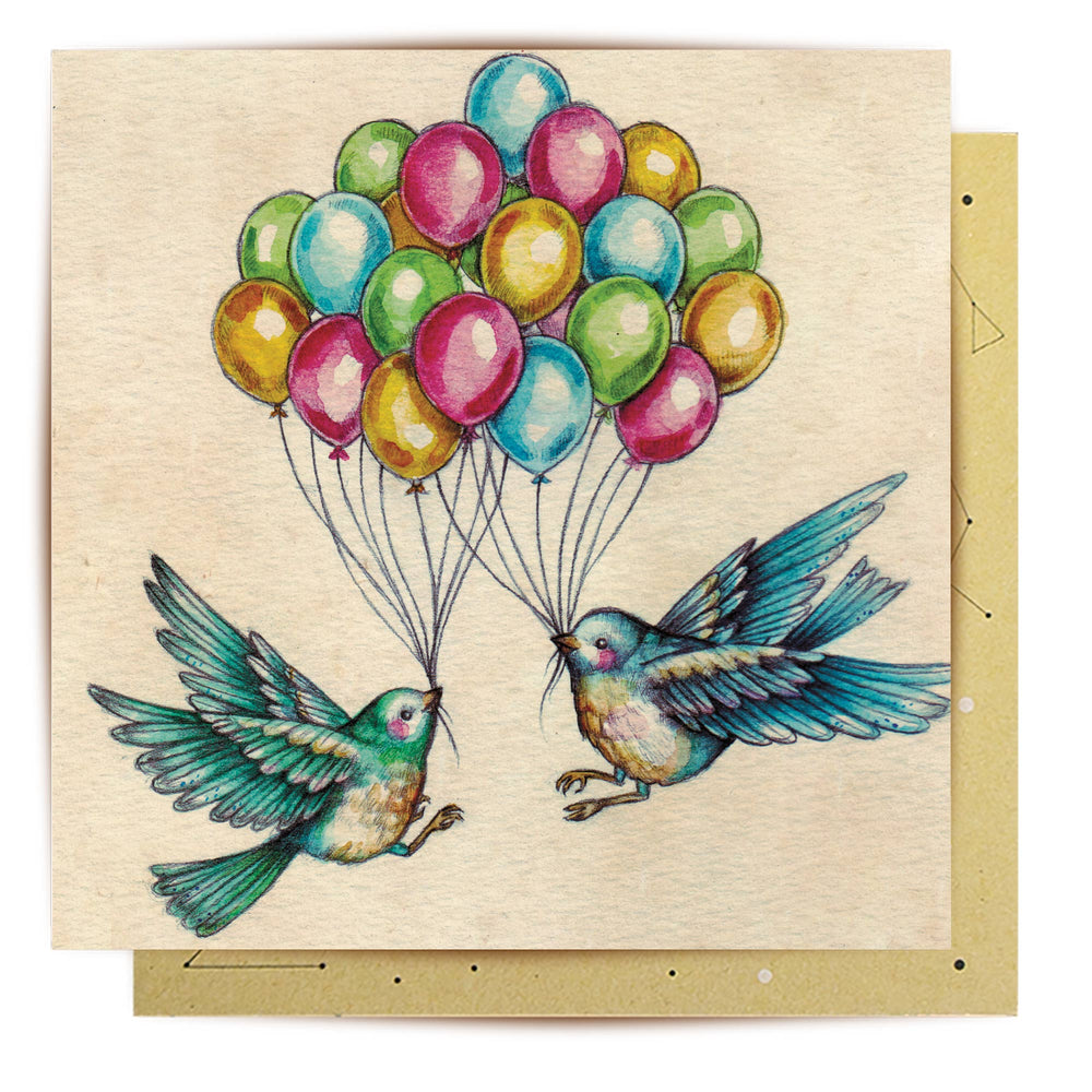 Greeting Card Birthday Bird