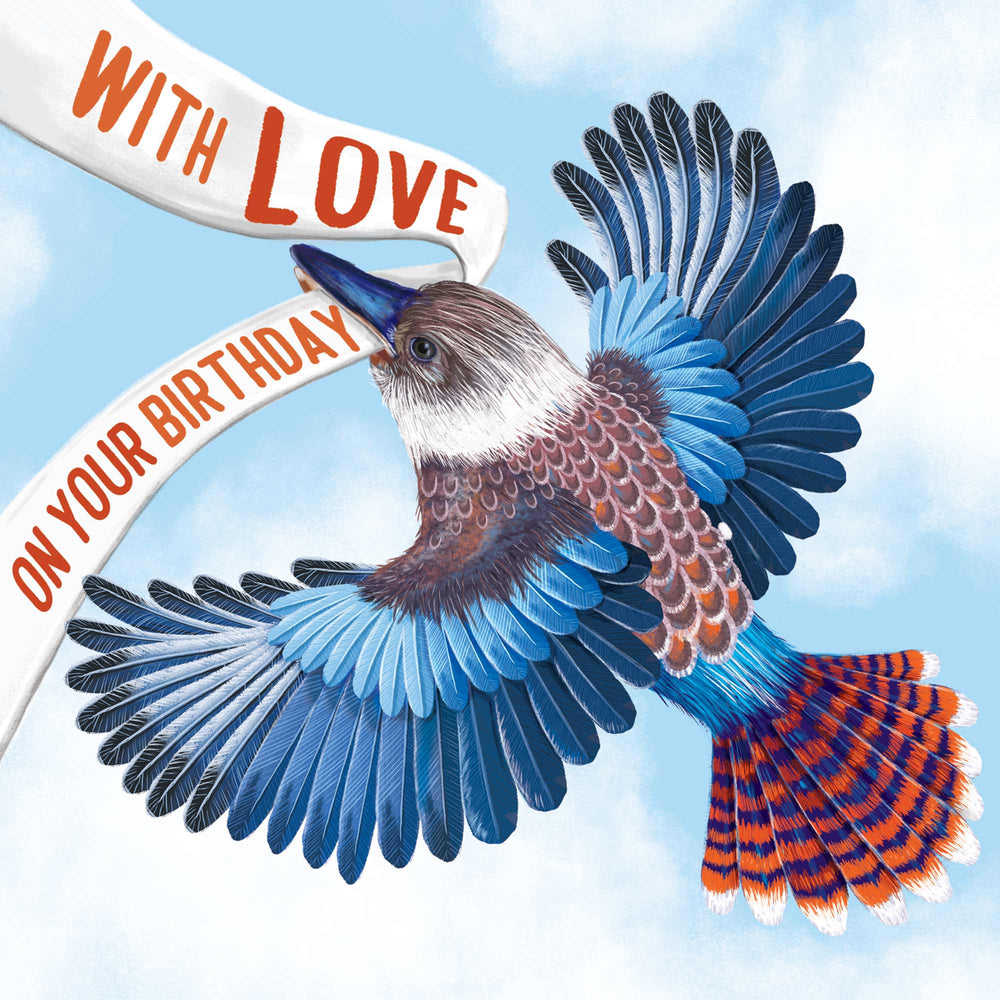 
                      
                        Greeting Card With Love Kookaburra
                      
                    