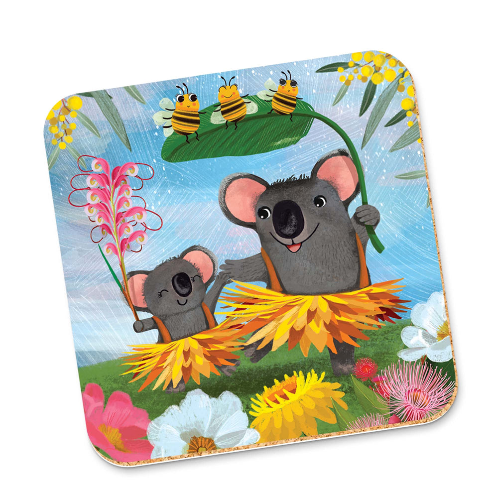 Corky Coaster Bush Party Koalas