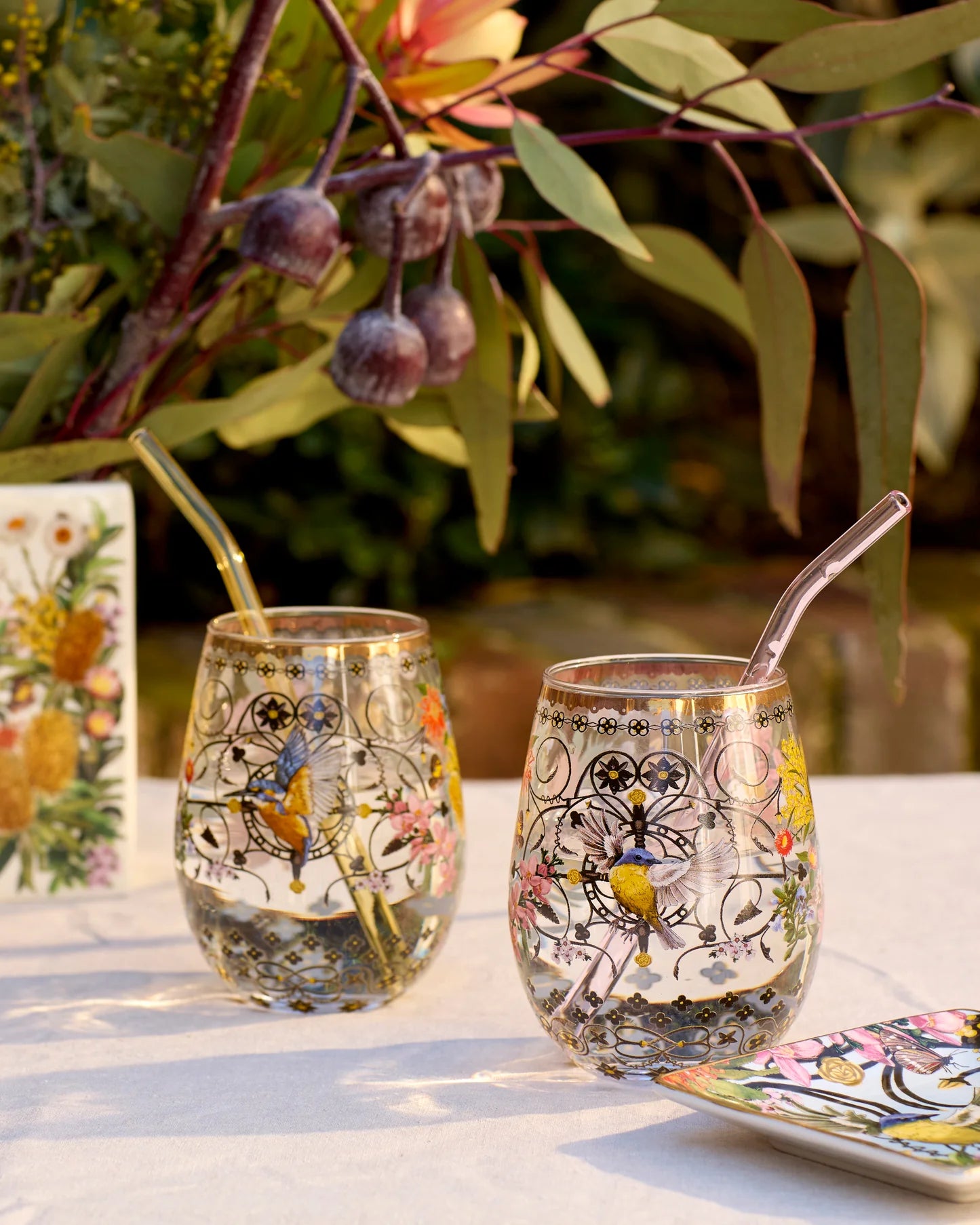 Glass Tumbler Large Set Royal Botanic Gardens Victoria (Set of 2)