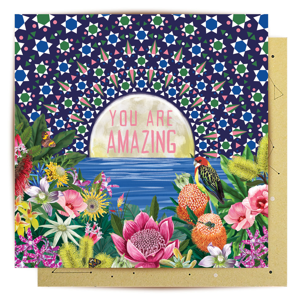 Greeting Card Good Evening You Are Amazing