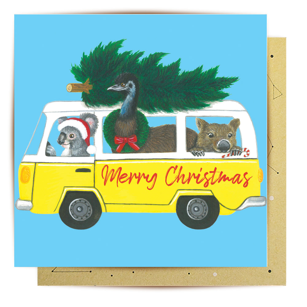 
                      
                        Greeting Card Merry Christmas Kombi
                      
                    