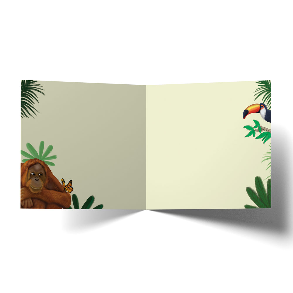 Greeting Card Baby Jungle