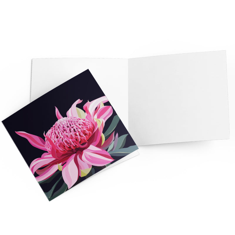 Greeting Card Blooming waratah
