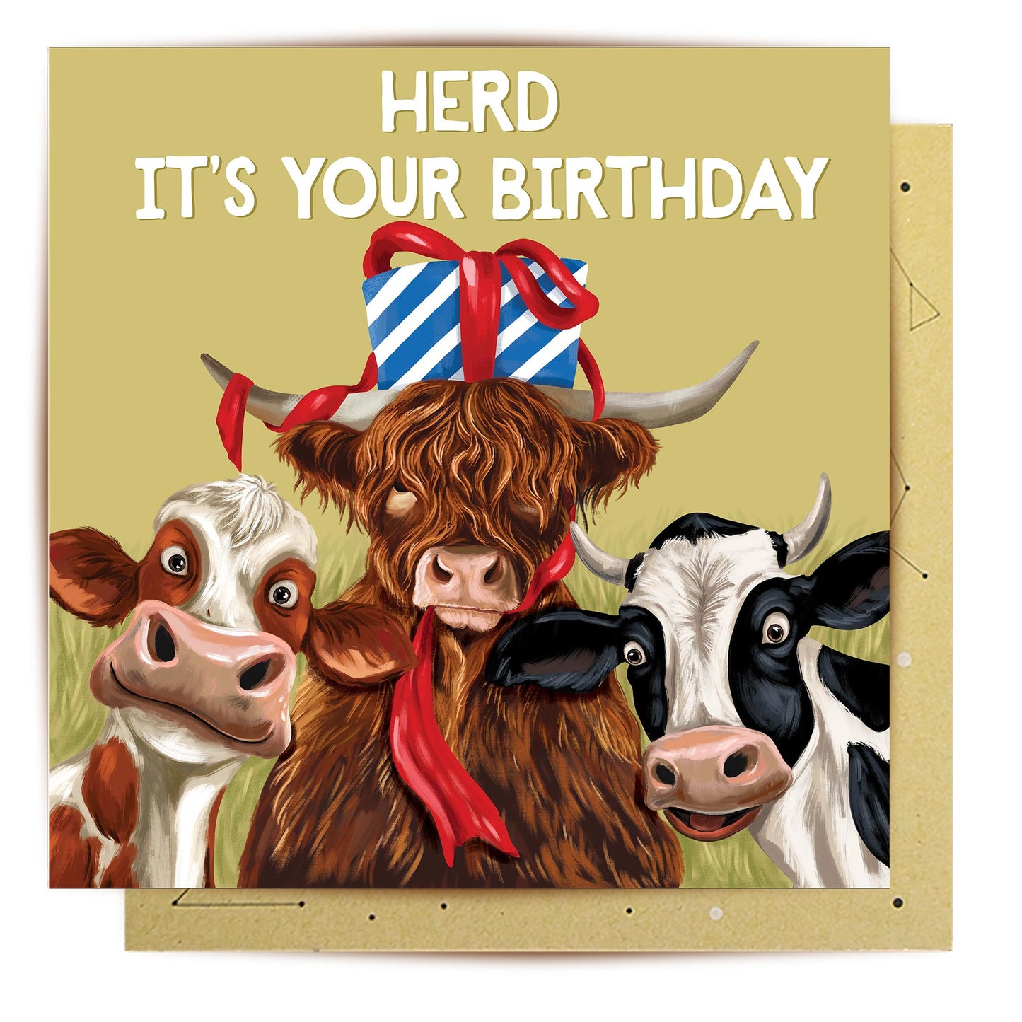 Greeting Card Herd It Is Your Birthday