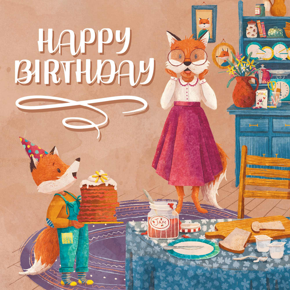 
                      
                        Greeting Card Foxes Birthday
                      
                    