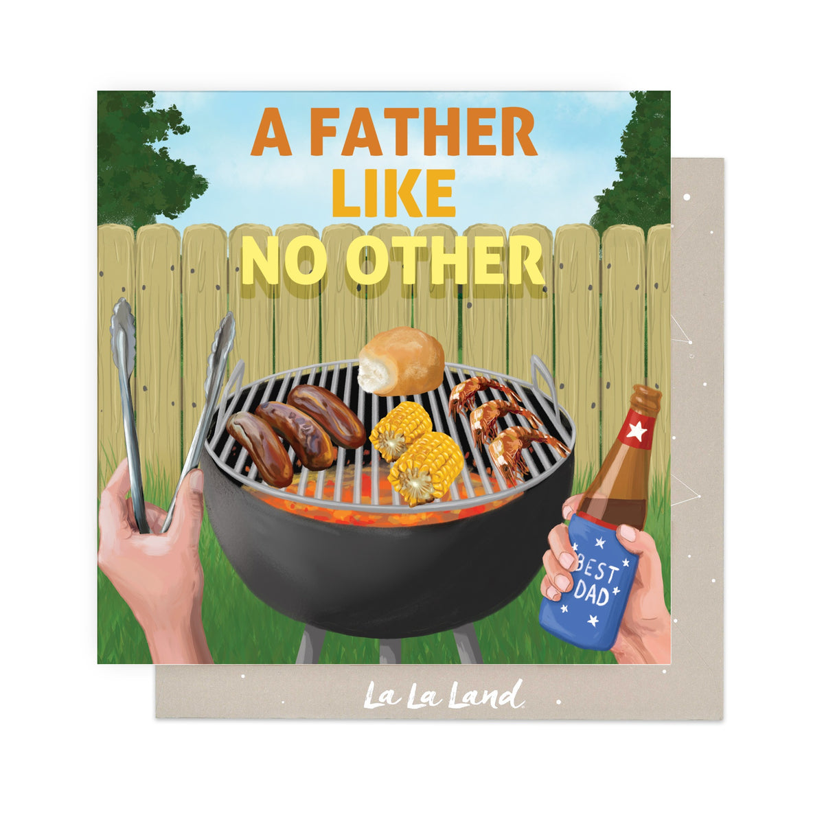 Greeting Card Dad Bbq