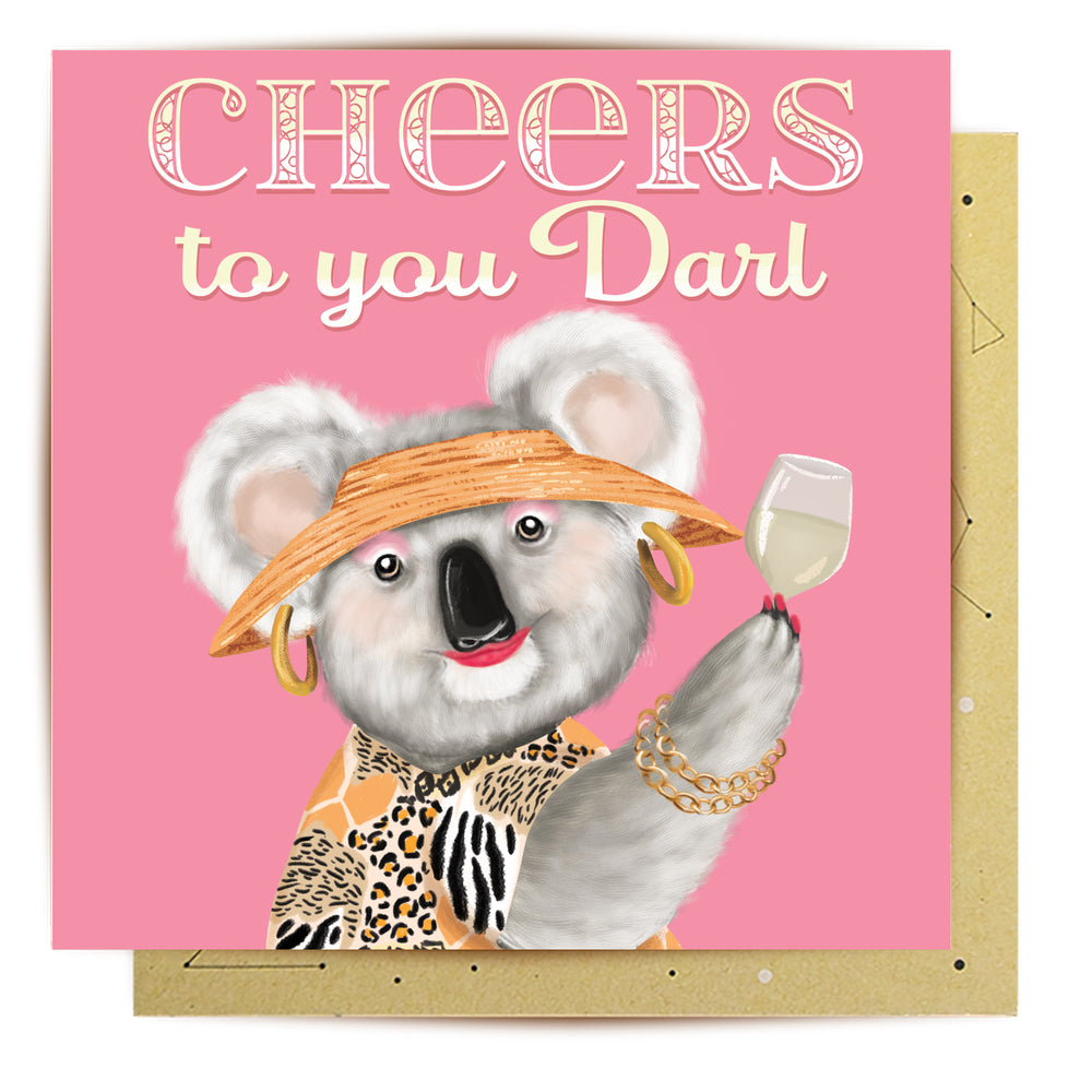 
                      
                        Greeting Card Cheers Darl
                      
                    